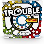 Hasbro Gaming Trouble Kids Board Game, Pop-o-Matic Trouble Game, Kids Games for 2-4 Players, Family Board Games for Kids, Kids Gifts, Ages 5 and Up, Packaging May Vary