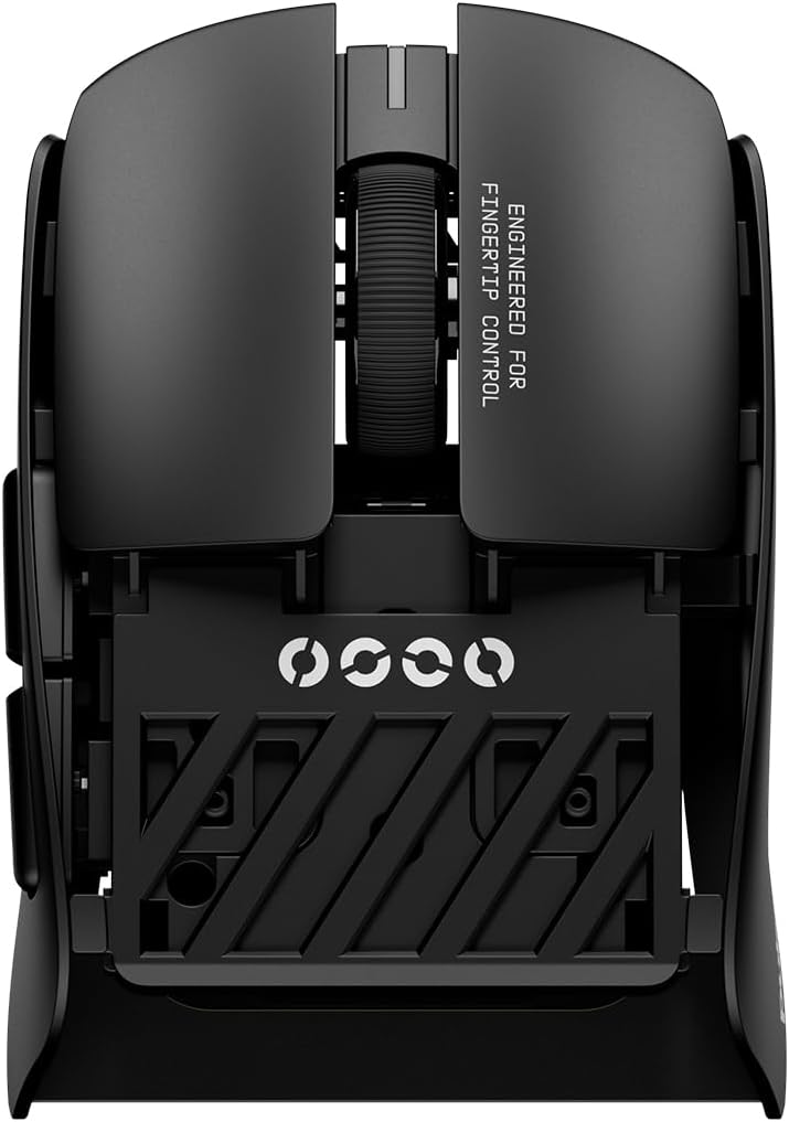 Pulsar Gaming Gears LAB X2F Wireless Fingertip Gaming Mouse, Ultra Lightweight 1.34 oz (38 g), HUANO Blue Pink Dot Switches, 32,000 DPI, 750 IPS, XS-1 Sensor, 8K Compatible (Black)