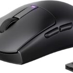 RisoPhy Superlight Wireless Gaming Mouse, 62g Dual Macro-Switches Gaming Mouse, 3-Mode Wireless/USB-C/Bluetooth Mouse with Adjustable 12000DPI, 5 Programmable Buttons Computer Mouse for PC/Mac-Black