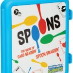 Spoons in a Case, Card Games for Kids – Spoons Game, Fun Family Games for Kids and Adults, Game Night, Travel Games, 3-6 Players, Ages 7+