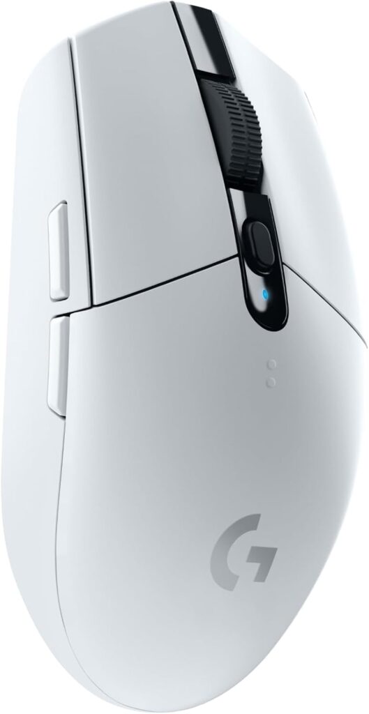 Logitech G305 LIGHTSPEED Wireless Gaming Mouse, Hero 12K Sensor, 12,000 DPI, Lightweight, 6 Programmable Buttons, 250h Battery Life, On-Board Memory, PC/Mac – White