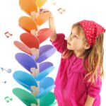 Wooden Marble Run Music Tree Montessori Toys for Kids 3+ Years Old Marble Ball Run Learning Game Wood Color Sorting Toys for 4-8 Boys and Girls Birthday