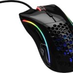 Glorious Gaming Model D Wired Gaming Mouse – 68g Superlight Honeycomb Design, RGB, Ergonomic, Pixart 3360 Sensor, Omron Switches, PTFE Feet, 6 Buttons – Glossy Black
