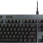 Logitech G915 X Wired Mechanical Gaming Keyboard, Double-Shot PBT Keycaps, Fully Programmable Keys, RGB Backlit Mac/PC Gaming Keyboards, Aluminum Finish, GL Linear Switches, Black