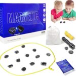 Magnetic Chess Game,Magnetic Chess with String – Portable Intellectual Battle & Strategy Board Game for Family Game Night | Fun Educational Gift (Blue)