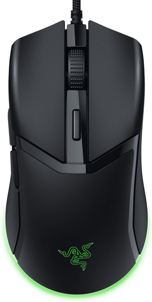 Razer Cobra Wired Gaming Mouse: 58g Lightweight Design – Gen-3 Optical Switches – Chroma RGB Lighting with Underglow – Precise 8500 DPI Optical Sensor – 100% PTFE Mouse Feet – Speedflex Cable – Black