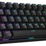 Redragon K530 Pro Draconic 60% Wireless RGB Mechanical Keyboard, BT/2.4Ghz/Wired 3-Mode 61 Keys Compact Gaming Keyboard w/Hot-Swap Socket, Free-Mod Plate Mounted PCB & Linear Red Switch