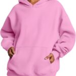 Trendy Queen Womens Oversized Hoodies Fleece Sweatshirts Fall Fashion 2025 Pullover Sweaters Winter Clothes
