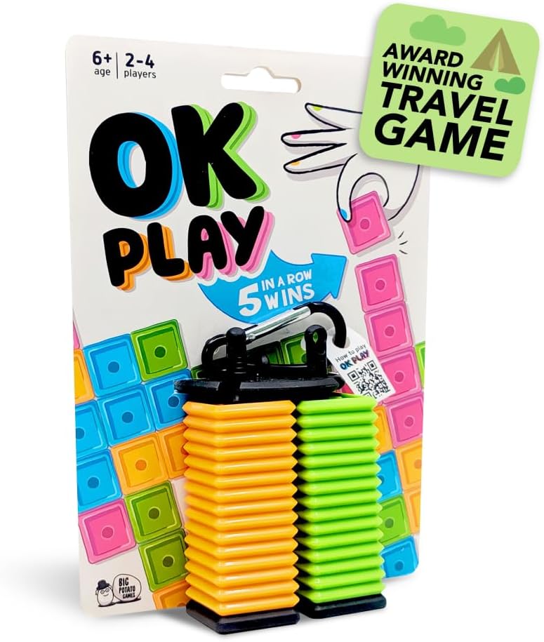 Big Potato OK Play – Award-Winning Travel Game for Family and Friends | 2-4 Players, Perfect for Trips, Parties and to Play On The Go.