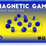 Magnet Game with String, Magnetic Chess Game for Family & Party & Travel & Camping – Puzzle Strategy Games, 2 Player Games for Kids & Adults