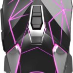 MageGee G10 Gaming Mouse Wired, 7 Colors Breathing LED Backlit Gaming Mouse, 6 Adjustable Speeds, Ergonomic Optical Computer Mouse with 7 Buttons for Windows PC Gamers