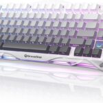 GravaStar Mercury K1 75% Wireless Mechanical Gaming Keyboard, Aluminum Alloy Exoskeleton Design, Gasket Custom Keyboard Hot-Swap Socket, Linear Switches, RGB Backlit