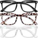 Gaoye Stylish Blue Light Glasses for Woman – Computer Glasses up to 99% Blue Light Blocking – Lightweight Frames – 3 pack