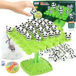 Panda Balance Game Toys,Balance Game Tree Two-Player Parent-Child Interactive Family Tabletop Puzzle Montessori Toy,Frogs Board for Kids and Adults (Panda)