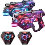 Laser Tag Guns Set of 2: LED Vest Setting | Dynamic Barrel | Fun Ideas Age 8+ Year Old Toys | Lazer Game Teen Boys & Girls Outdoor Activity | Gift for Kids, Teens & Adults