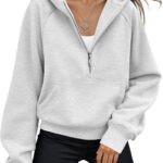 AUTOMET Womens Hoodies Fleece Fall Fashion Outfits Workout Sweatshirts Y2k Winter Zip Up Jackets Oversized Tops Clothes 2025