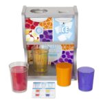 Melissa & Doug Thirst Quencher Wooden Drink Dispenser with Juice Inserts, Ice Cubes & Play Kitchen Accessories, Preschool Learning Toys for Girls & Boys 3+ – FSC Certified