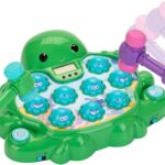 Interactive Whack a Mole Game Toys for Ages 2-4, Educational Learning Toddlers Toys for 2 3 4 5 6 Year Old Boys Girls, Green, Digital Display, Silent Mode, Multiple Difficulty Levels