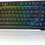 Redragon Wireless Mechanical Keyboard, 3 Mode Gasket Mounted RGB Gaming Keyboard with Volume Knob, Pre-Lubed Linear Switches, MDA-Profile, 98 Keys Hot Swappable Creamy Keyboard for PC/Tablet/Xbox/PS4
