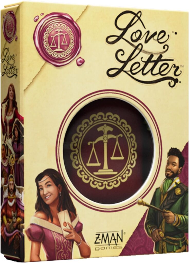 Asmodee Love Letter Card Game (2025 Refresh) – Deduction & Player Elimination Strategy Game for Kids & Adults, Ages 10+, 2-6 Players, 20 Minute Playtime
