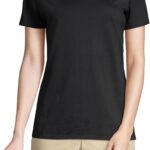 Lands’ End Women’s Relaxed American-Grown Supima Cotton V-Neck T-Shirt