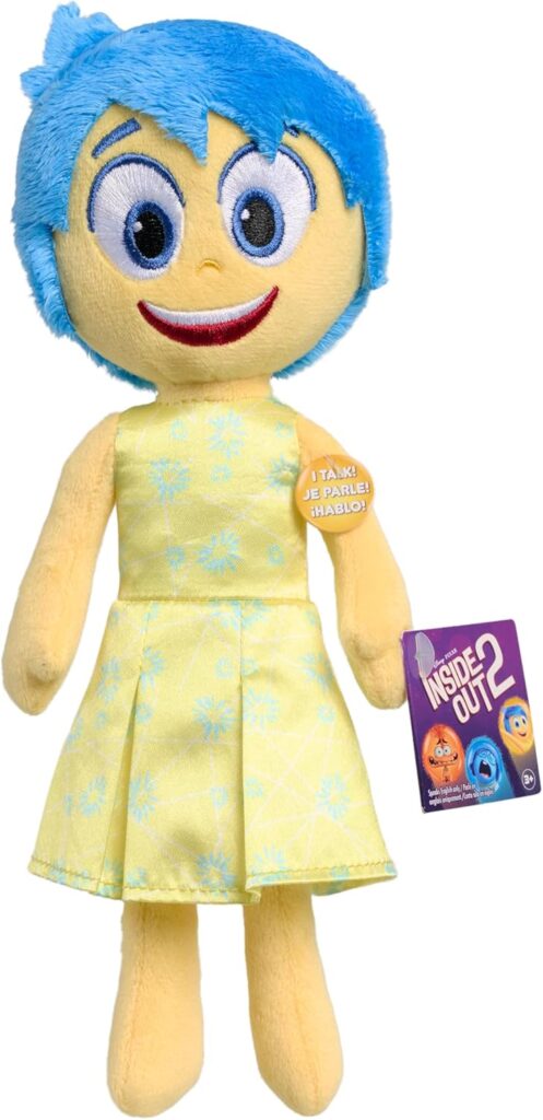 Inside Out 2 Talk It Out Small Plush – Joy, Kids Toys for Ages 3 Up by Just Play
