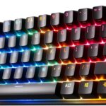 SteelSeries Apex Pro Mini Wireless Keyboard – 60% Design – OmniPoint 2.0 – Quantum 2.0 Wireless – Double Shot PBT Keycaps – Black