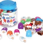 Learning Resources Mini ABC Pops – Alphabet Learning Toys, ABC Puzzle, Phonics Games for Toddlers, Fine Motor Toys, Play Food Set, Preschool Learning Activities, Sensory Bin Letters, Gifts for Kids