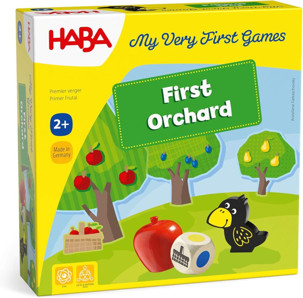 HABA My Very First Games – First Orchard Toddler Game – My First Orchard Game, Cooperative Toddler Board Games for 2 Year Olds – Made in Germany