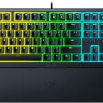 Razer Ornata V3 Gaming Keyboard: Low Profile Keys – Mecha Membrane Switches – UV Coated Keycaps – Backlit Media Keys – 10 Zone RGB Lighting – Spill Resistant – Magnetic Wrist Wrest – Snap Tap