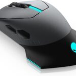 Alienware Wired/Wireless Gaming Mouse AW610M – 16000 DPI Optical Sensor, 350 Hour Rechargeable Battery, 7 Buttons, 3-ZONE 16.8m AlienFX RGB Lighting, Ergonomic – Dark Side of the Moon