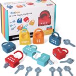 Kids Learning Locks with Keys Numbers Matching & Counting Montessori Educational Toys for Ages 3 yrs+ Boys and Girls Preschool Games Gifts