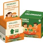 Conversation Cards for Family & Friends – 200 Prompts, 6 Categories, Perfect for Daily Table Talk, Screen-Free Fun, Holiday, Birthday & Housewarming Gift (Family)