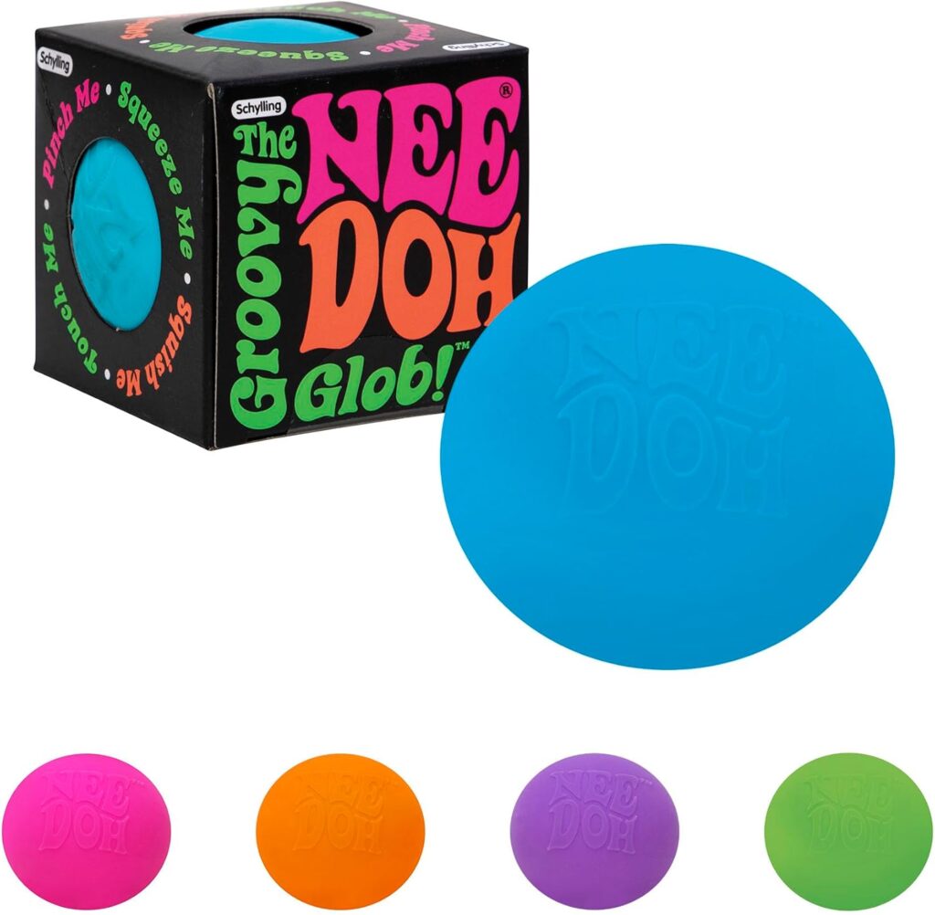 Schylling NeeDoh Original – Sensory Fidget Toy – Assorted Colors – Ages 3 to Adult , 1 Count ( Pack of 1)
