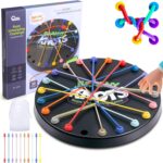 Brainy Knots Rope Untangling Game, 10Pcs Twisted Rope Puzzle Game,Strategy Untangling Challenge Puzzle, String Solution Central Lacing Travel Toys for Adults Kids(Black)