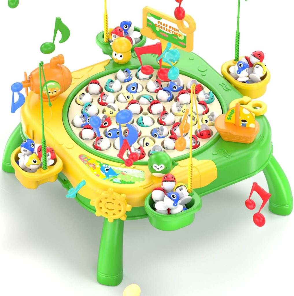 Magnetic Fishing Game for Kids Toddlers Ages 3-5 5-7, Kids Toddler Fishing Game Fish Toy Board Game for Toddlers 3 4 5 6 7 8 Years Old, Birthday Gifts