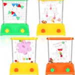 Gejoy 4 Pieces Water Games Handheld Water Ring Toss Handheld Game Mini Retro Games Pastime Toys Car Toys Birthday Party Favor for Kids Children Gifts(Classic Style)