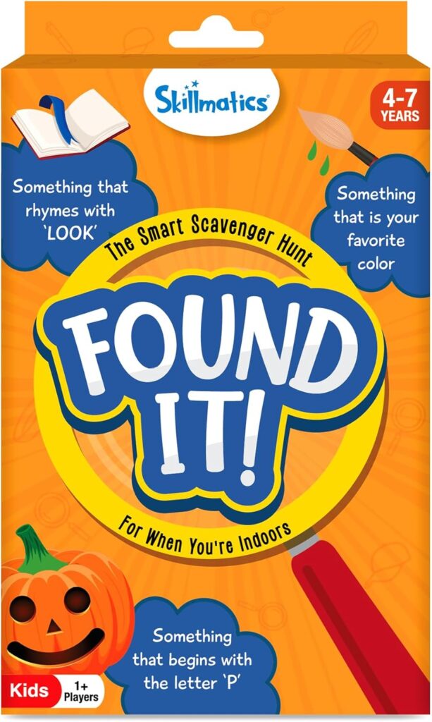 Skillmatics Scavenger Hunt Card Game – Found It, Educational Learning Toys, Perfect for Home, School, Travel, Playdates & Party Games, Gifts for Kids and Families, for Ages 4, 5, 6, 7