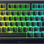 Razer BlackWidow V4 TKL HyperSpeed Wireless Hot Swappable Gaming Keyboard: Orange Tactile Switches – Wireless & Bluetooth – Multi-Function Roller & Control Buttons – Chroma RGB – Long Battery Life