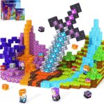 Magnetic Blocks Building Toys for 3 4 5 6 7 8 9 10 11 12 13 Year Old Boys Girls, Kids Magnetic Cubes Tiles Montessori Sensory Travel Magnet Toys Games Christmas Birthday Party Toddler Gifts