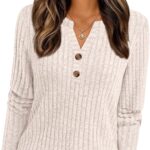 AUTOMET Women’s Long Sleeve Henley Shirts Fall Lightweight Sweaters Dressy Casual Tunic Tops Fashion Clothes 2025