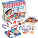 Learning Resources Grab That Donut! Fine Motor Game – Toddler Food Bakery Toys, Board Games, Color Sorting, Gifts for Boys and Girls, Hand Eye Coordination, Preschool Sensory Activities