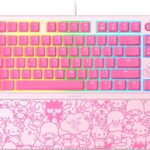 Razer Ornata V3 TKL Gaming Keyboard: Low-Profile Keys – Mecha-Membrane Switches – UV-Coated Keycaps – Backlit Media Keys – 8-Zone RGB Lighting – Magnetic Wrist Wrest – Hello Kitty & Friends Edition