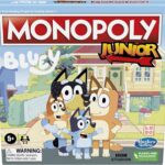 Hasbro Gaming Monopoly Junior Bluey Edition Board Game | Kids Play as Bluey, Bingo, Mum & Dad for Girls & Boys | Ages 5+ (Amazon Exclusive)