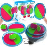 Bennol Toss and Catch Ball Game Outdoor Toys for Kids with 2 Paddle, 2 Balls and A Storage Bag, Outdoor Outside Games for Kids Ages 3 4 5 6 7 8 9 10, Yard Backyard Beach Outside Games