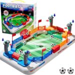 COUOMOXA Soccer Board Game for Kids: Mini Foosball Table Game – Interaction Soccer Toys for 3 4 5 6 7 8-12 Year Old Indoor Family Playroom Party – Perfect Birthday Sports Gift for Boys Girls