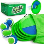 Toss and Catch Ball Set Upgraded – Kids Toys Outdoor Games for Whole Family – Water-Resistant Great for Beach Pool Yard Games – Classic Gift for Boys Girls 3 4 5 6 7 8 9 10 11 12+ Years Old