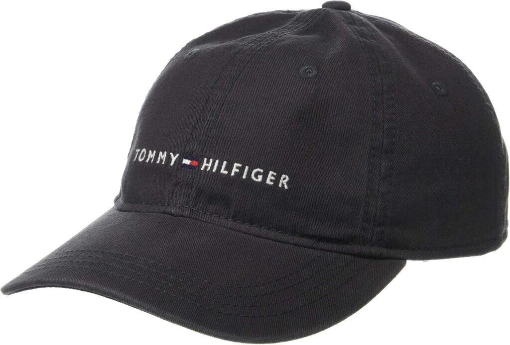 Tommy Hilfiger Men’s Cotton Logo Adjustable Baseball Cap