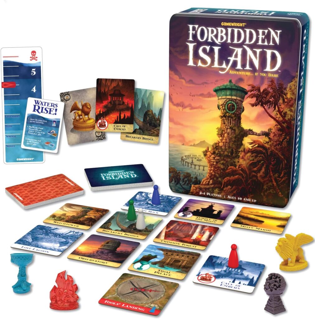 Gamewright – Forbidden Island – Cooperative Strategy Survival Board Game, 2-4 Players