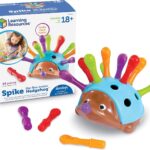 Learning Resources Spike The Fine Motor Hedgehog – Toddler Montessori Toys, Stacking Shape, Gifts For Boys And Girls, Sorting And Matching Skill Activities, Educational Games, Kindergarten
